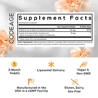 Liposomal Vitamin E - 90 Capsules (90 Servings)