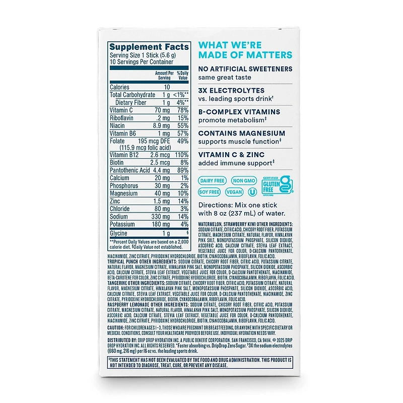 Zero Sugar Plus+ Electrolyte Drink Mix