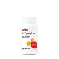 GNC L-Tyrosine 500Mg Healthy - 60 Vegetarian Caplets (60 Servings)
