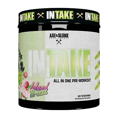 Axe & Sledge Supplements Intake All-In-One Pre-Workout - Island Breeze (40 Servings)