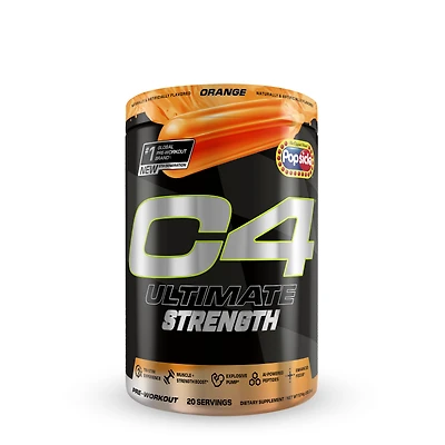 Cellucor C4 Ultimate Strength Pre-Workout - Orange Popsicle (20 Servings)