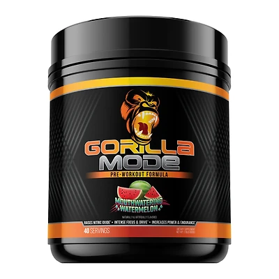 Gorilla Mind Mode Pre-Workout - Mouthwatering Watermelon (40 Servings)