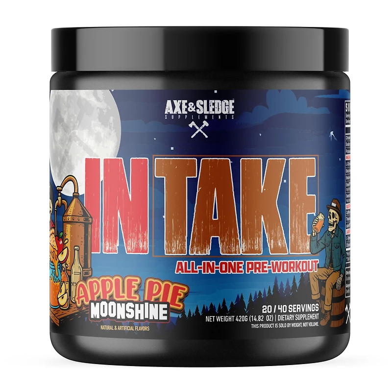 Axe & Sledge Supplements Intake All-In-One Pre-Workout - Apple Pie Moonshine (40 Servings)