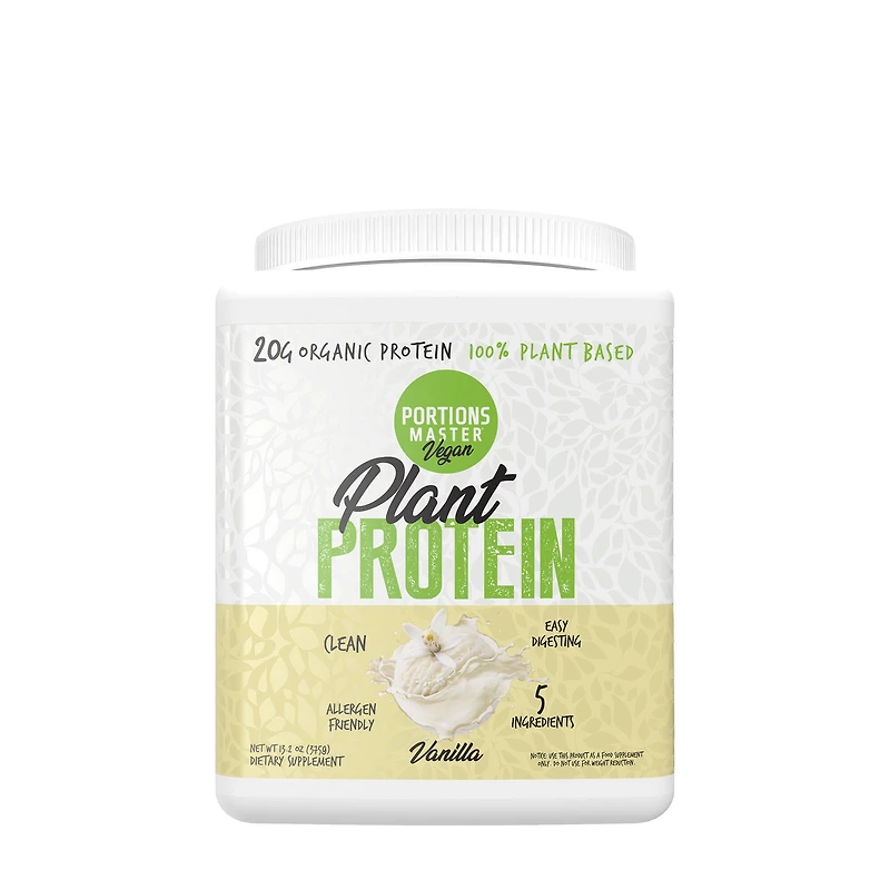 Portions Master Vegan Plant Protein - Vanilla (15 Servings)