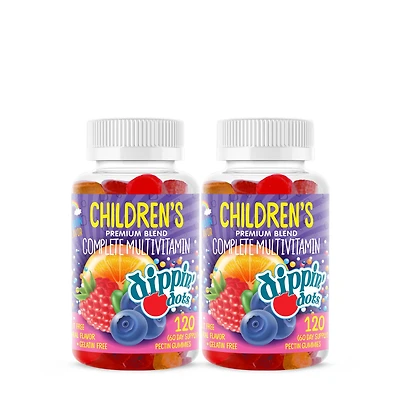 Dippin' Dots Children's Multivitamin Gummies - Rainbow -Twin Pack (60 Servings Each)