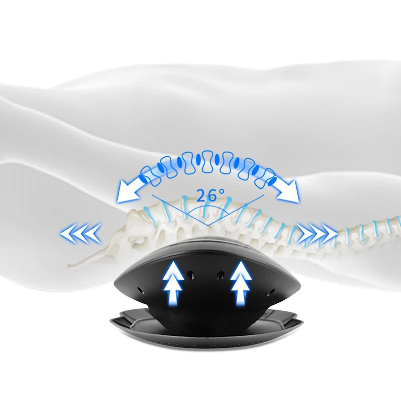 Lower Back Stretch & Massager with Heat