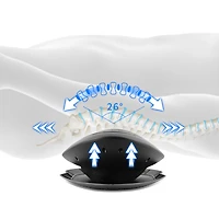 Lower Back Stretch & Massager with Heat