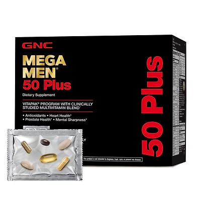 GNC Mega Men 50 Plus Vitapak Program (30 Servings) Healthy - 30 Pack