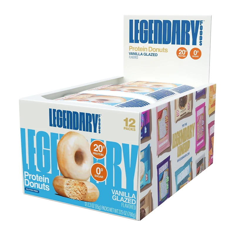Legendary Foods Protein Donut - Vanilla Glazed (12 Donuts)