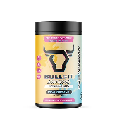 Bullfit Bodacious Pre-Workout - Pina Colada (20 Servings)