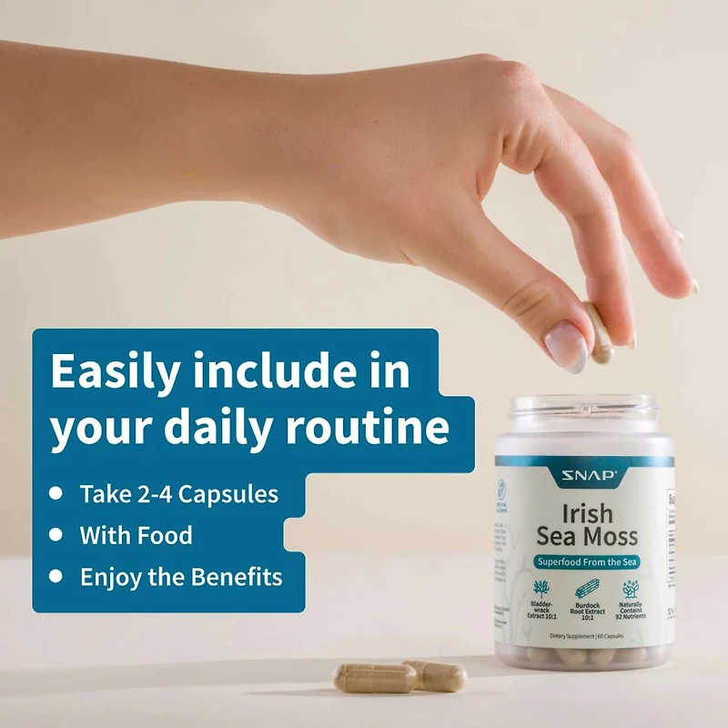Irish Sea Moss - 60 Capsules (30 Servings)