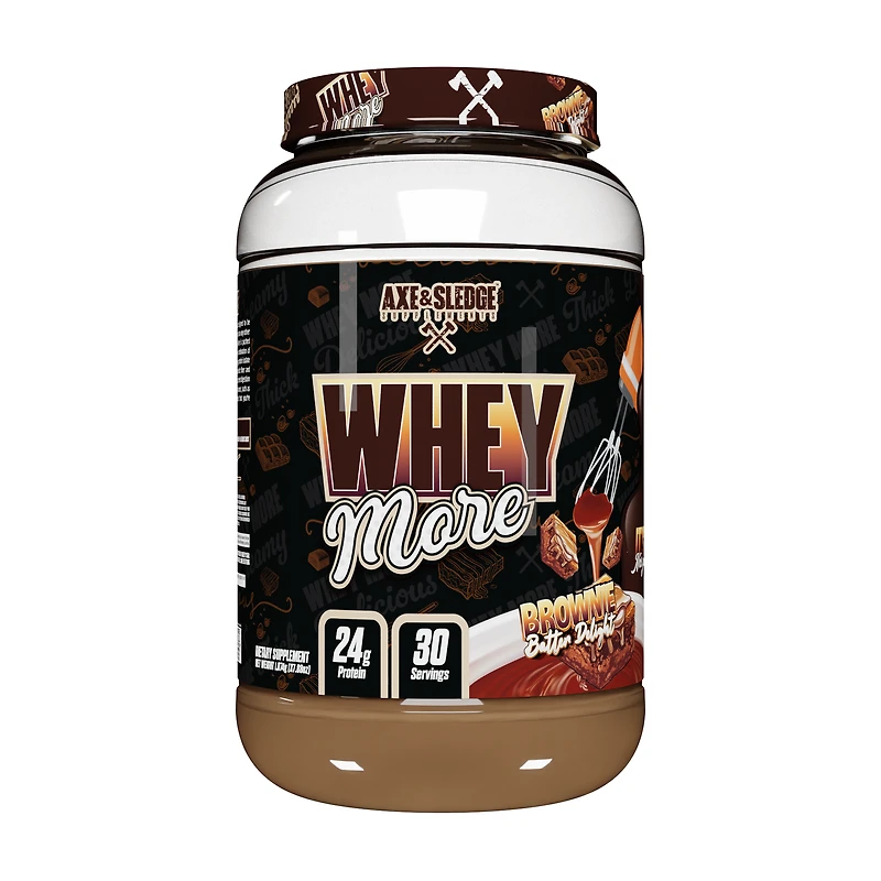 Axe & Sledge Supplements Whey Protein More - Brownie Batter (30 Servings)