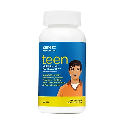 Teen Multivitamin For Boys 12-17 - 120 Caplets (60 Servings)
