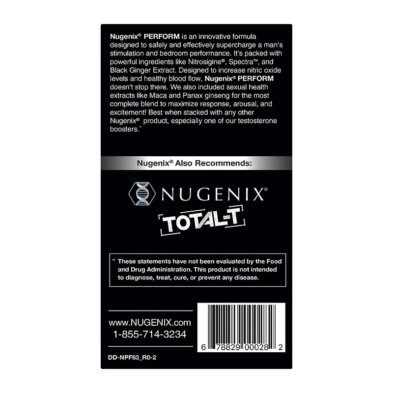 Perform: Sexual Vitality Booster - 63 Tablets (21 Servings)