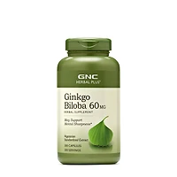 GNC Herbal Plus Ginkgo Biloba 60Mg - 300 Capsules (300 Servings)