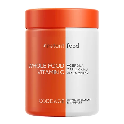 Codeage Whole Food Vitamin C - 60 Capsules (30 Servings)