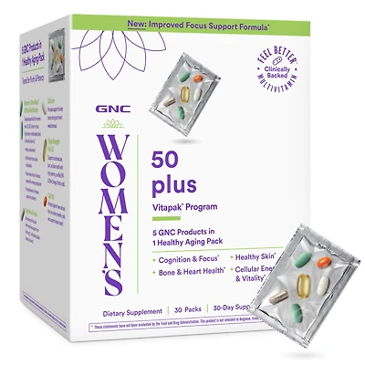 GNC Women's 50 Plus Vitapak Program (30 Servings)