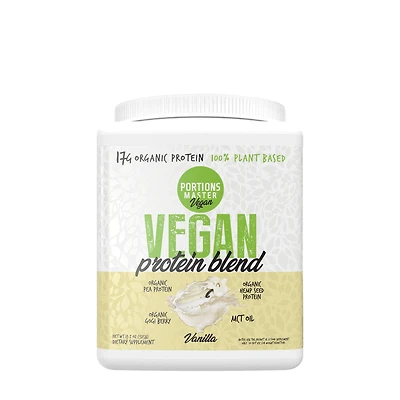 Portions Master Vegan Protein Blend - Vanilla (15 Servings)
