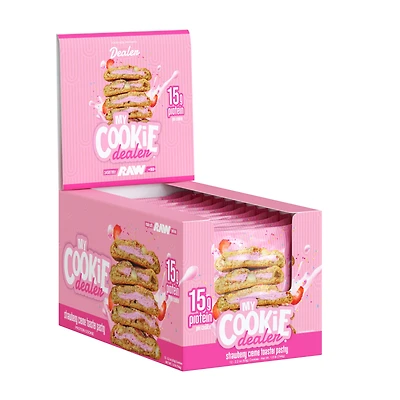 My Cookie Dealer Protein Snack Size - Strawberry Creme Toaster Pastry (12 Cookies) 2.2