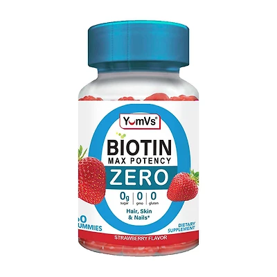 High Potency Biotin 10,000 mcg - Raspberry Flavor - 60 Gummies (30 Servings)
