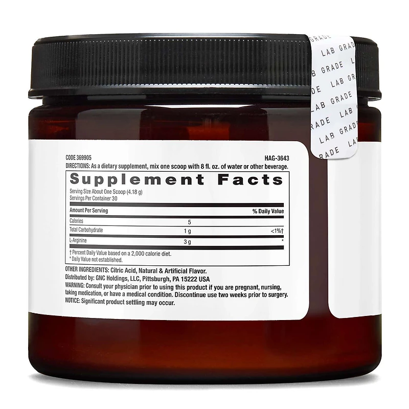 Chemistry Labs™ L-Arginine (30 Servings)