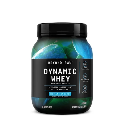 Beyond Raw Dynamic Whey High-Tech Protein - Vanilla Ice Cream (25 Servings)