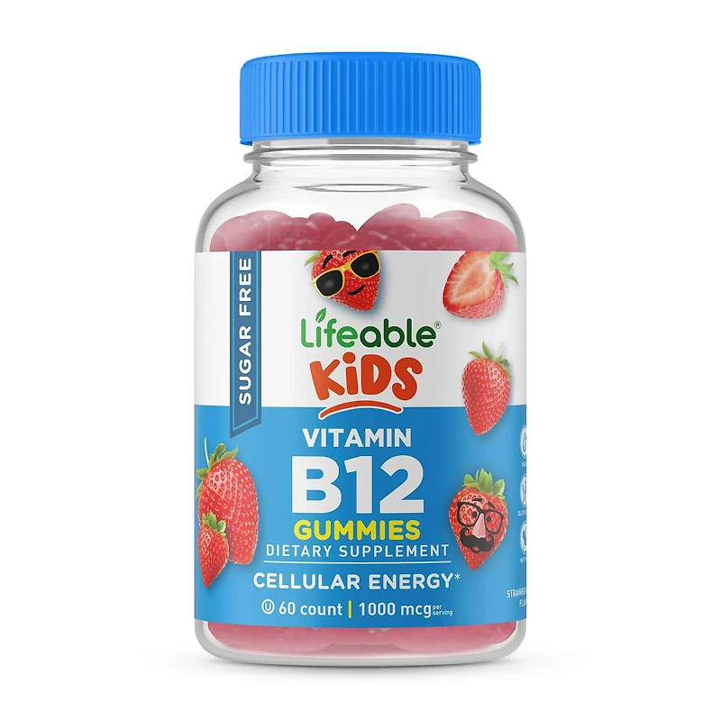 Kids - Sugar Free Vitamin B12 - 60 Gummies (30 Servings)
