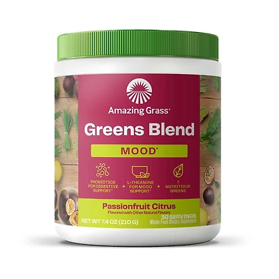 Greens Blend Mood - Passionfruit Citrus - 7.4 oz. (30 Servings)