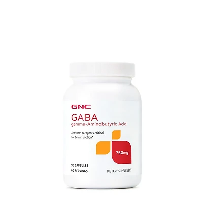 GNC Gaba - 750 Mg 90 Capsules (90 Servings)