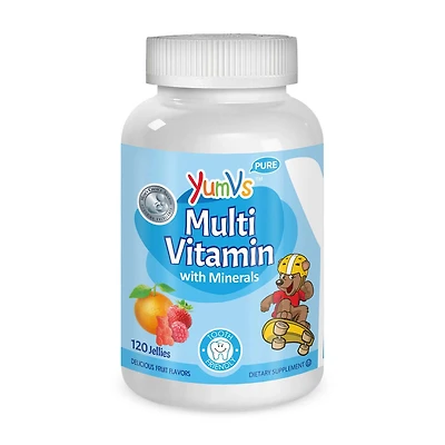 Multi Vitamin with Minerals - Fruit Flavors - 60 Jellies (30 Servings)