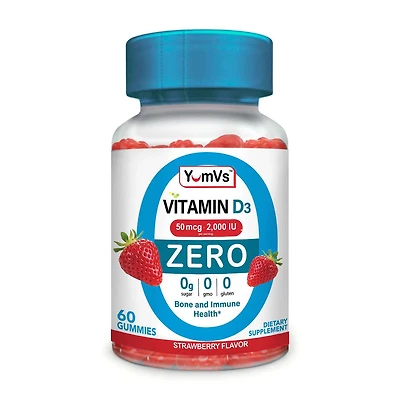 Vitamin D3 50mcg - Strawberry - 60 Gummies (30 Servings)