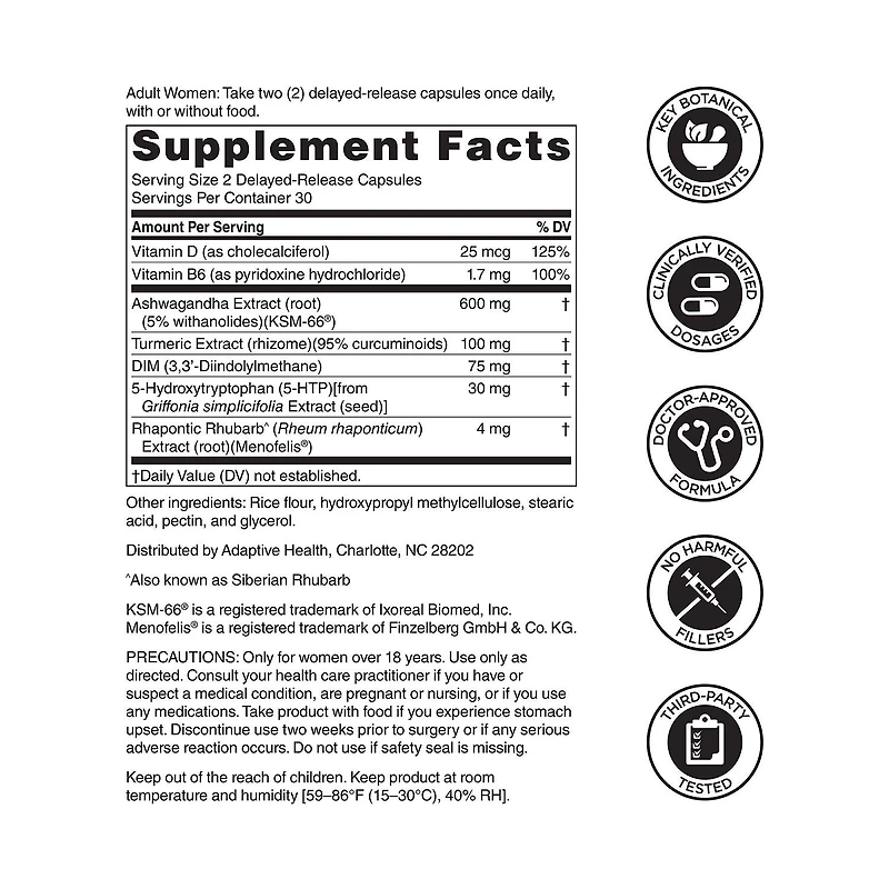 Balance: Women's Hormone Formula - 60 Capsules (30 Servings)