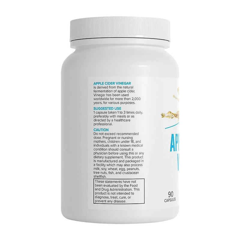 Apple Cider Vinegar - 90 Capsules (90 Servings)
