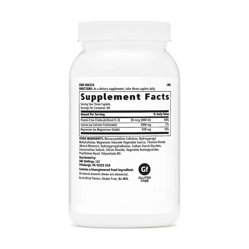 Calcium Plus® Magnesium & Vitamin D-3 1000 mg - 180 Caplets (60 Servings)