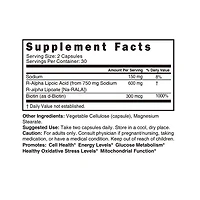 R Lipoic Acid Plus 600mg - 60 Vegan Capsules (30 Servings)
