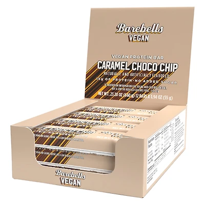 Barebells Vegan Protein Bar - Caramel Choco Chip (12 Bars)