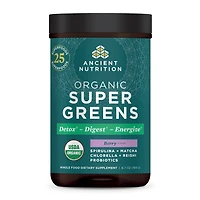 Ancient Nutrition Organic Super Greens - Berry (25 Servings)