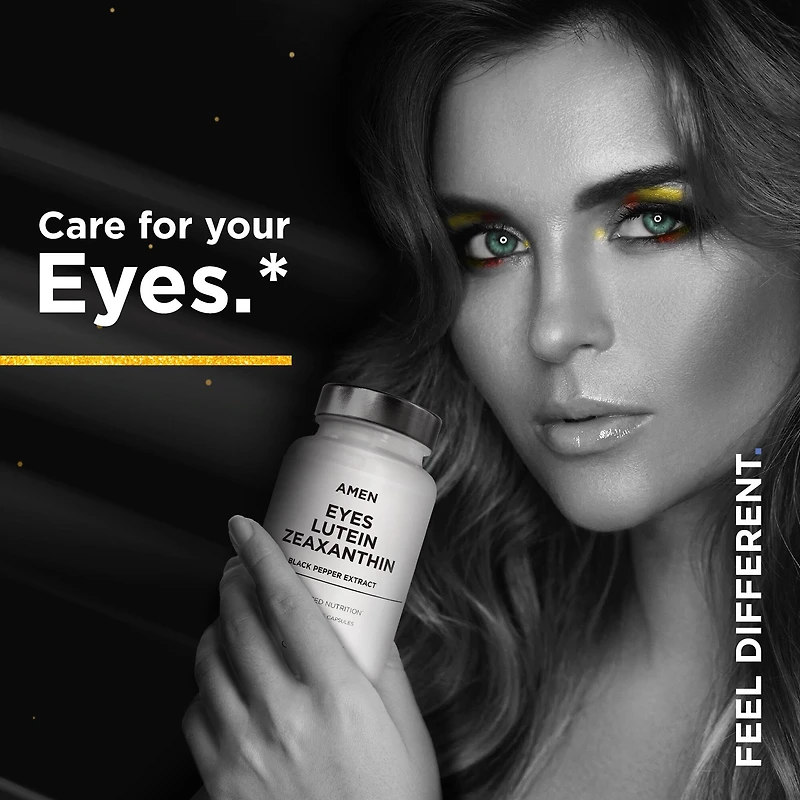 AMEN Eyes Lutein Zeaxanthin and Black Pepper - 90 Capsules (90 Servings)