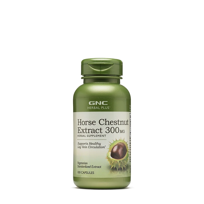 GNC Herbal Plus Horse Chestnut Extract 300Mg Healthy - 100 Capsules (100 Servings)