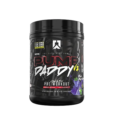 RYSE Pump Daddy Pre-Workout - Blue Raspberry (40 Servings)