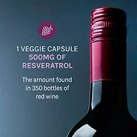 Resveratrol 500mg - 30 Veggie Capsules (30 Servings)