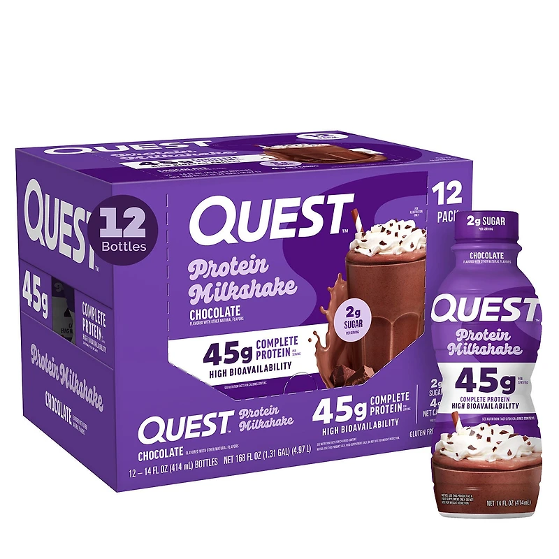 Protein Milkshake RTD - Chocolate 14 fl oz (4 Bottles)