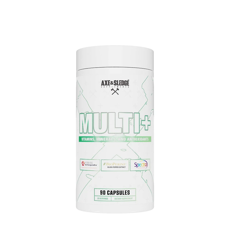 Axe & Sledge Supplements Multi+ - 90 Capsules (30 Servings)