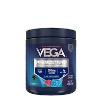 Vega Pre-Workout Energy Vegan - Blue Raspberry (25 Servings) Zero Sugar