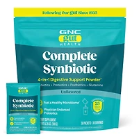 GNC Complete Synbiotic 4-In-1 Digestive Support Powder Healthy - 30 Packets (30 Servings)