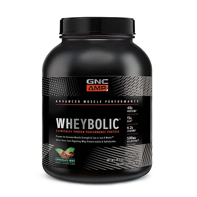 GNC AMP Whey Proteinbolic Healthy - Chocolate Mint (25 Servings)