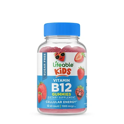 Lifeable Kids - Sugar Free Vitamin B12 60 Gummies (30 Servings)