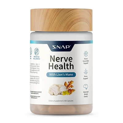 Nerve Health + Lion's Mane - 60 Capsules (30 Servings)
