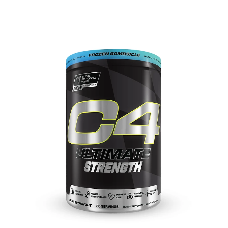 Cellucor C4 Ultimate Strength Pre-Workout - Frozen Bombsicle (20 Servings)