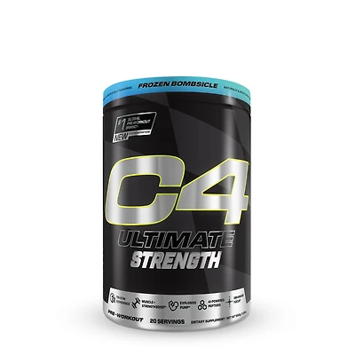 Cellucor C4 Ultimate Strength Pre-Workout - Frozen Bombsicle (20 Servings)